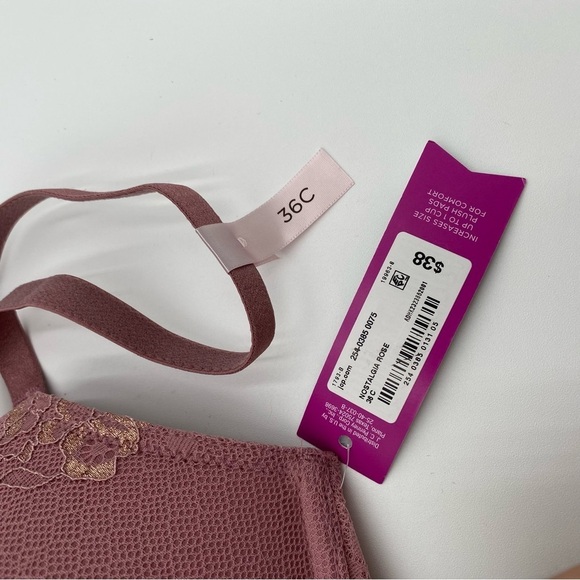 Maidenform Ambrielle Bundle Lot Set Of 2 Lace Push Up Bras Pink Size 36C (NWT) - Picture 4 of 10